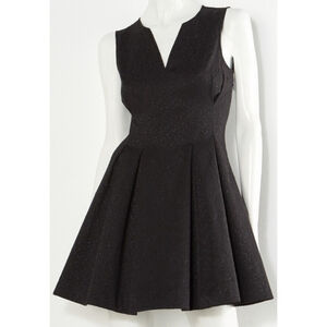 EUC Women's Princess Vera Wang Dress Size 7 Black Jacquard